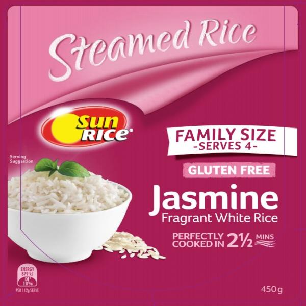SunRice Jasmine Fragrant White Rice (450g pouch) สำนักงานคณะกรรมการ