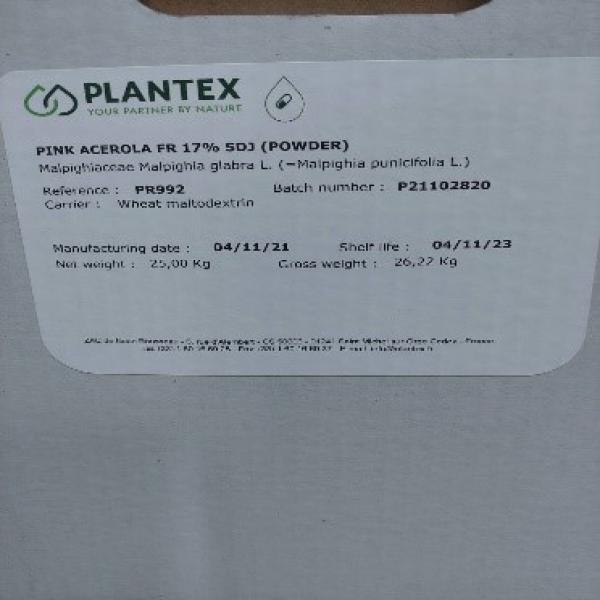 Acerola Dry Extract สำนักงานคณะกรรมการกลางอิสลามแห่งประเทศไทย